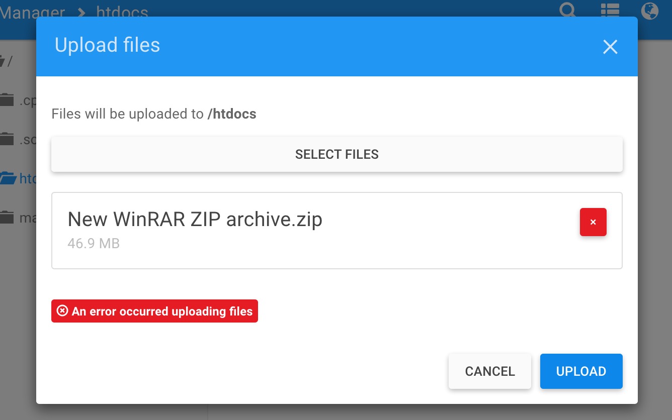 I Can T Upload My Website Files From Both The File Manager And Ftp Hosting Support Infinityfree Forum