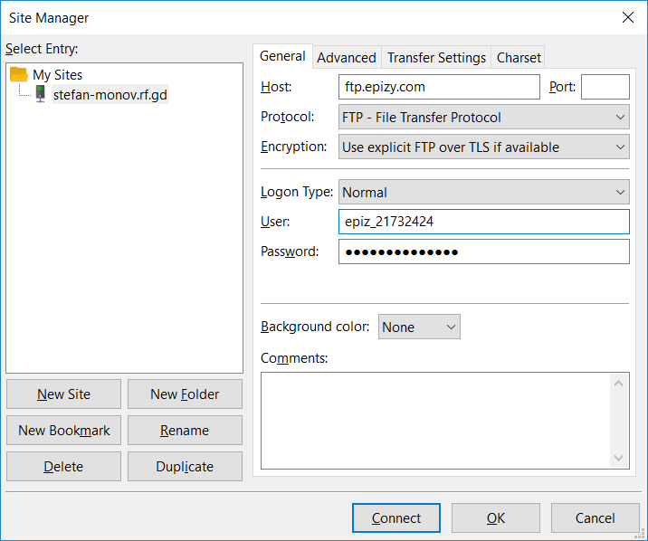 ucla filezilla 530 login authentication failed